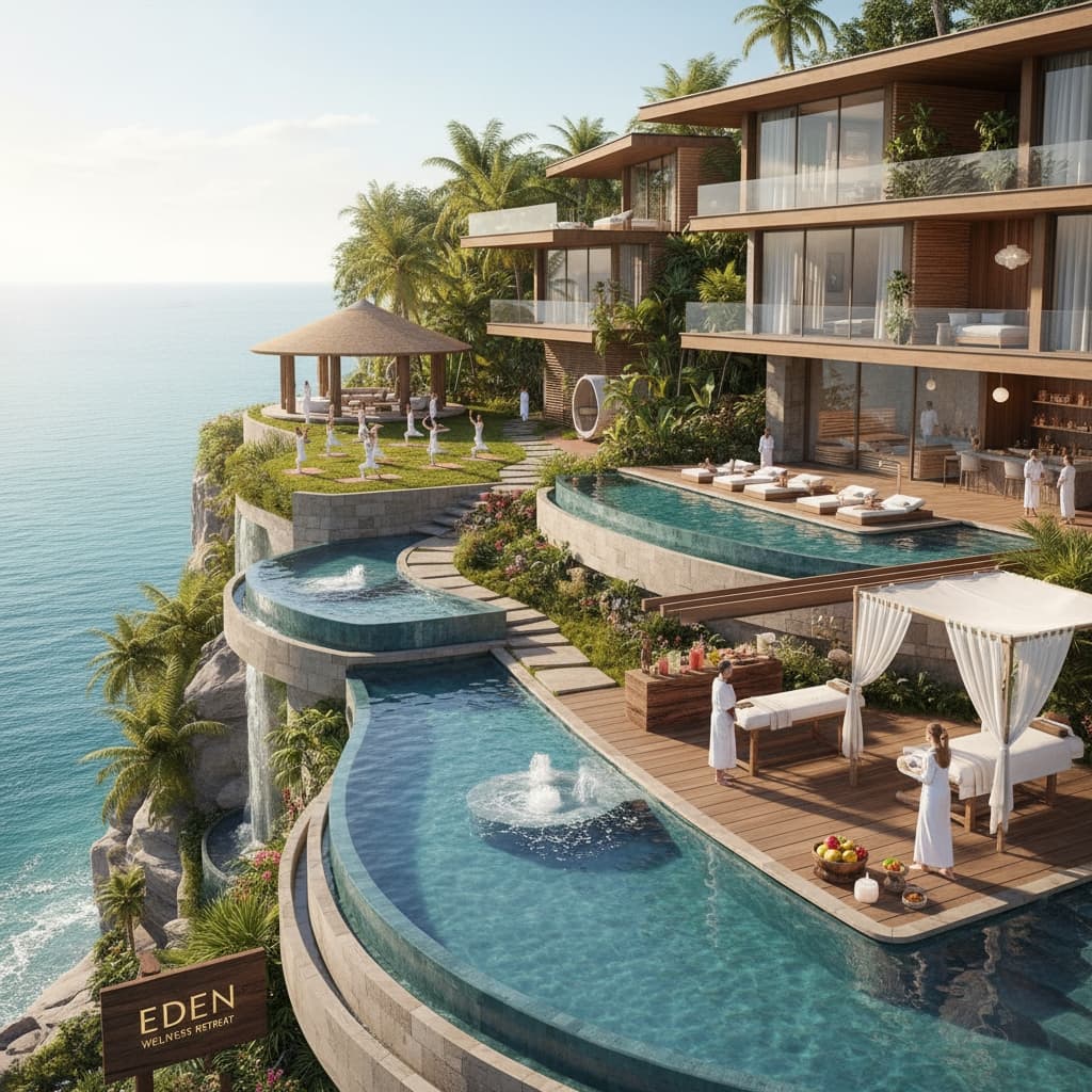 Luxury villa wellness retreat